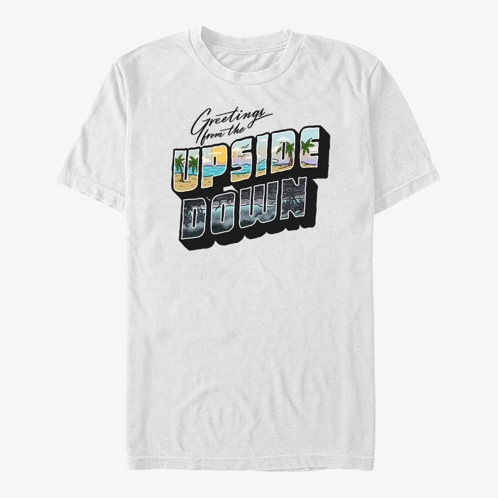 T-Shirts Merch Netflix Stranger Things - UpsideDown Postcard  White