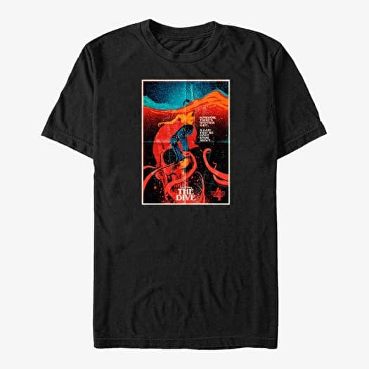 T-shirt Merch Netflix Stranger Things - The Dive Black