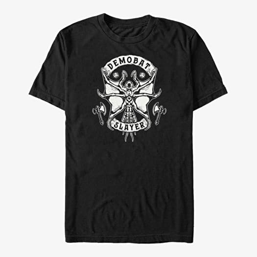 T-shirt Merch Netflix Stranger Things - Dice Demobat Slayer  Black