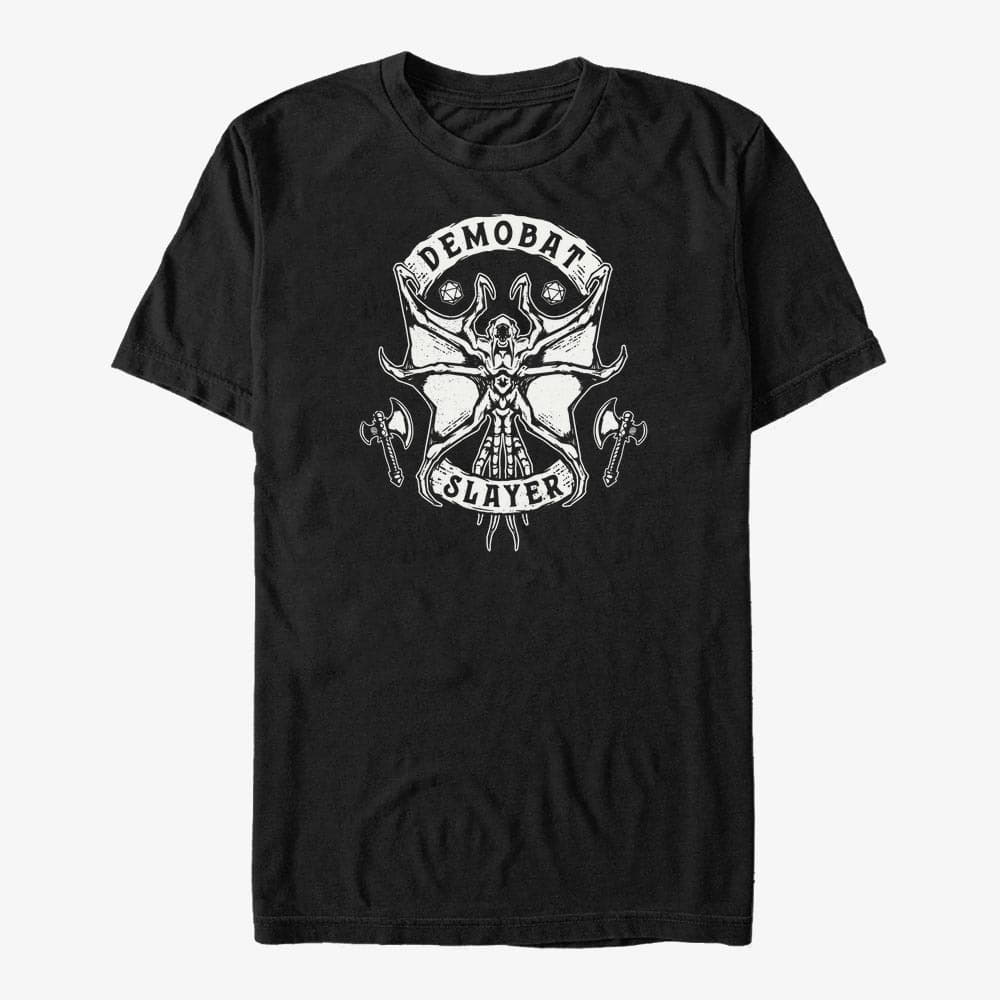 T-shirts Merch Netflix Stranger Things - Dice Demobat Slayer  Black