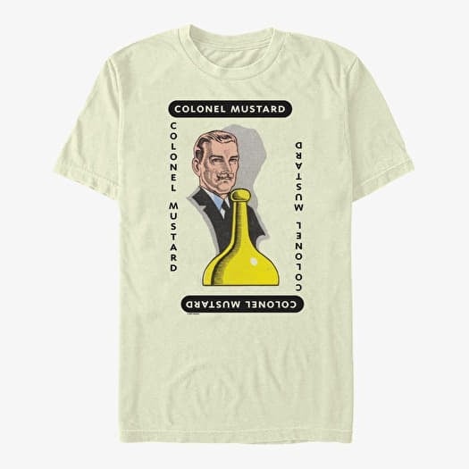 T-shirt Merch Hasbro Clue - Colonel Mustard Costume Men's T-Shirt Natural