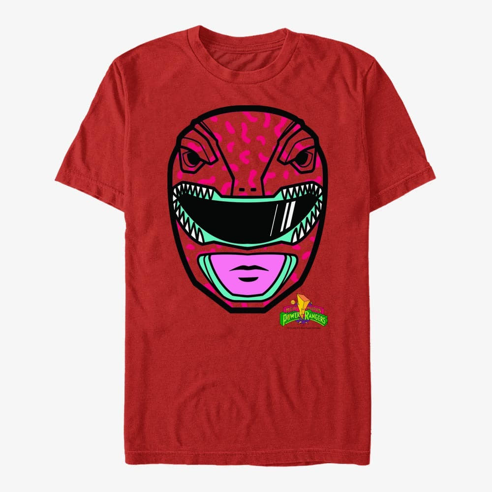 T-Shirts Merch Hasbro Vault Power Rangers - Big Face Red Men's T-Shirt Red