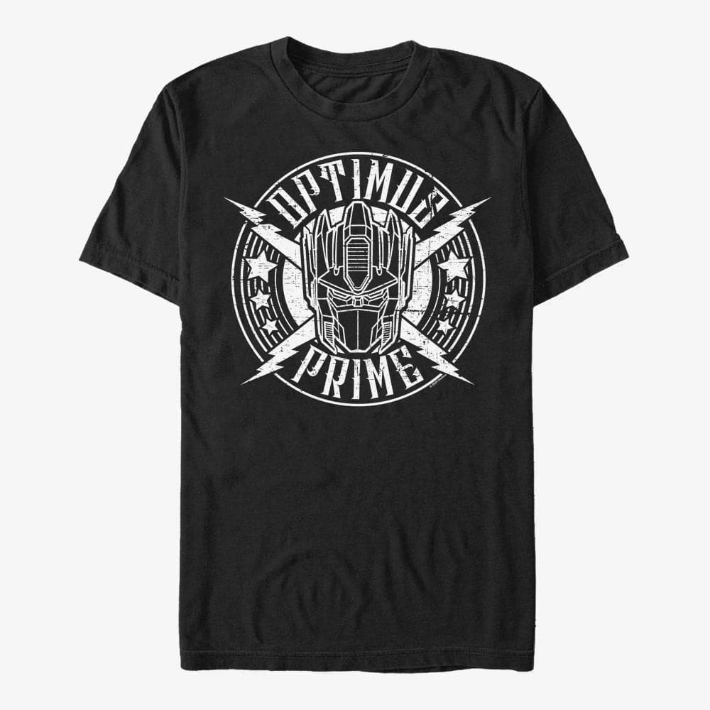 T-Shirts Merch Hasbro Vault Transformers - Prime Rock Badge Men's T-Shirt Black