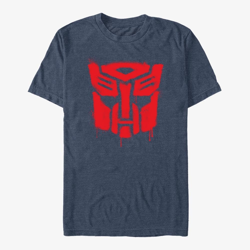 T-shirts Merch Hasbro Transformers - Drippy Autobot Men's T-Shirt Vintage Heather Navy