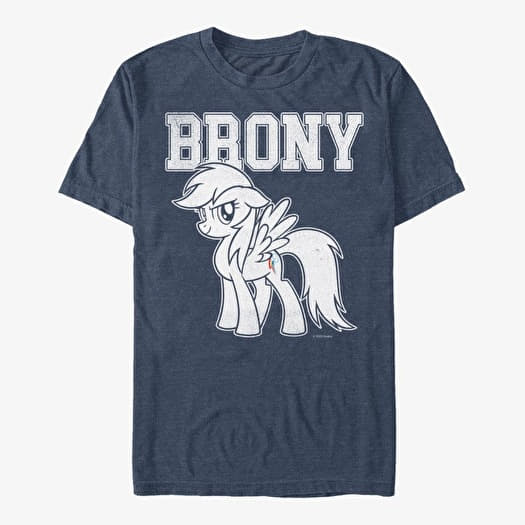 T-shirt Merch Hasbro My Little Pony - Brony Men's T-Shirt Vintage Heather Navy