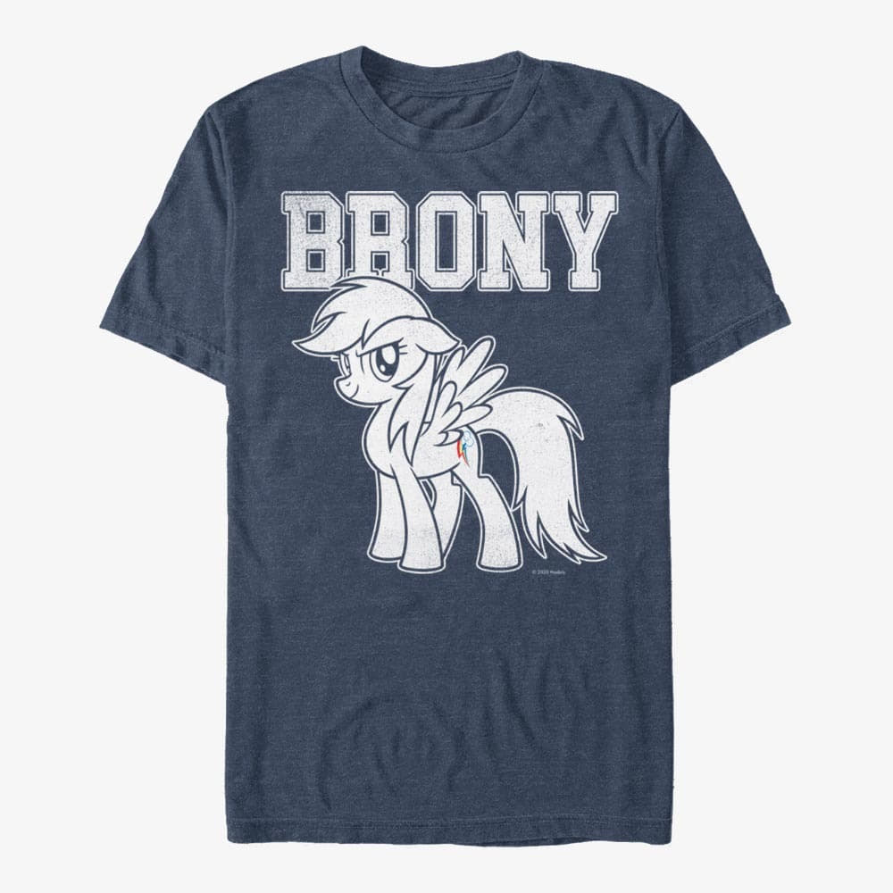 Tričká Merch Hasbro My Little Pony - Brony Men's T-Shirt Vintage Heather Navy