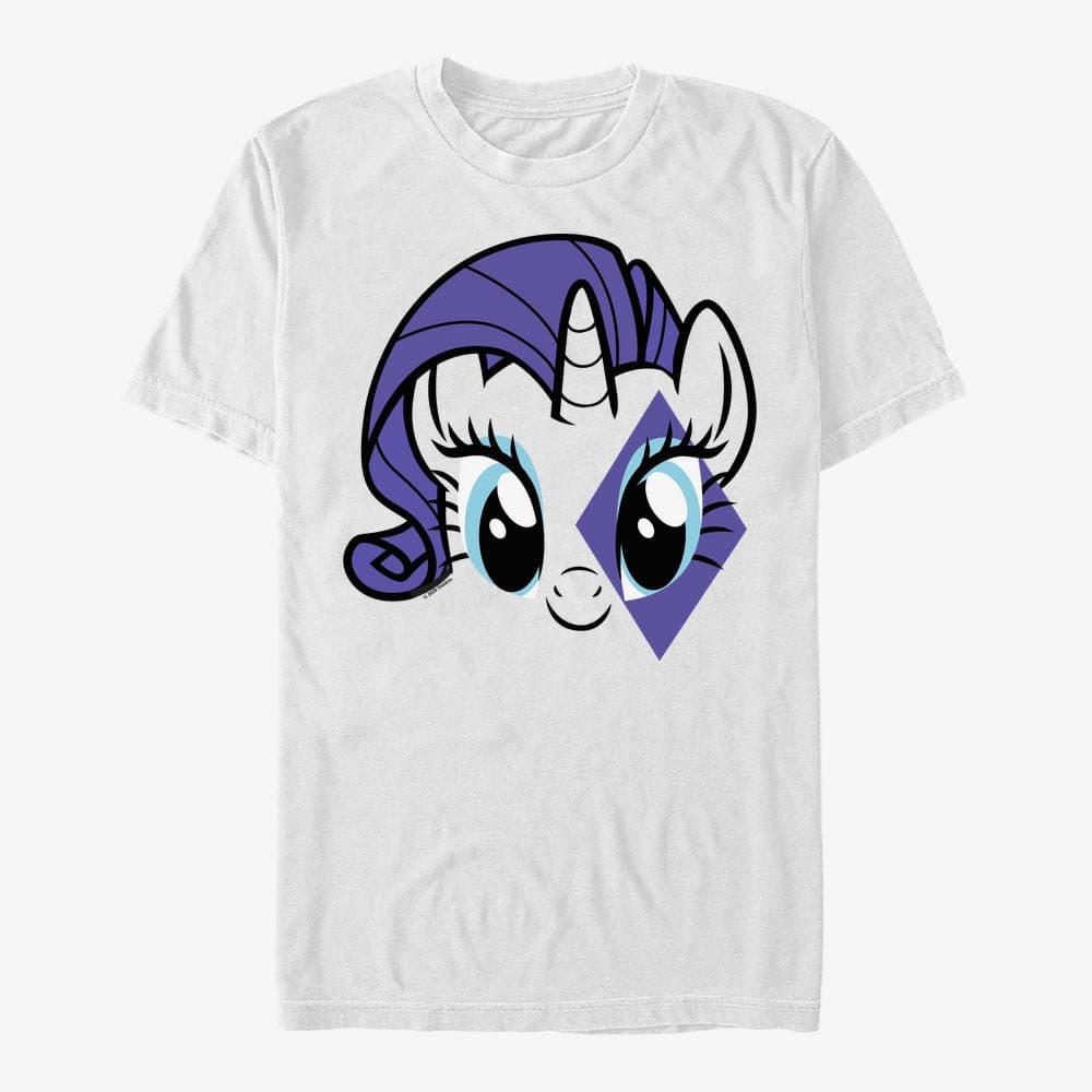 T-shirts Merch Hasbro My Little Pony - Rarity Face Men's T-Shirt White