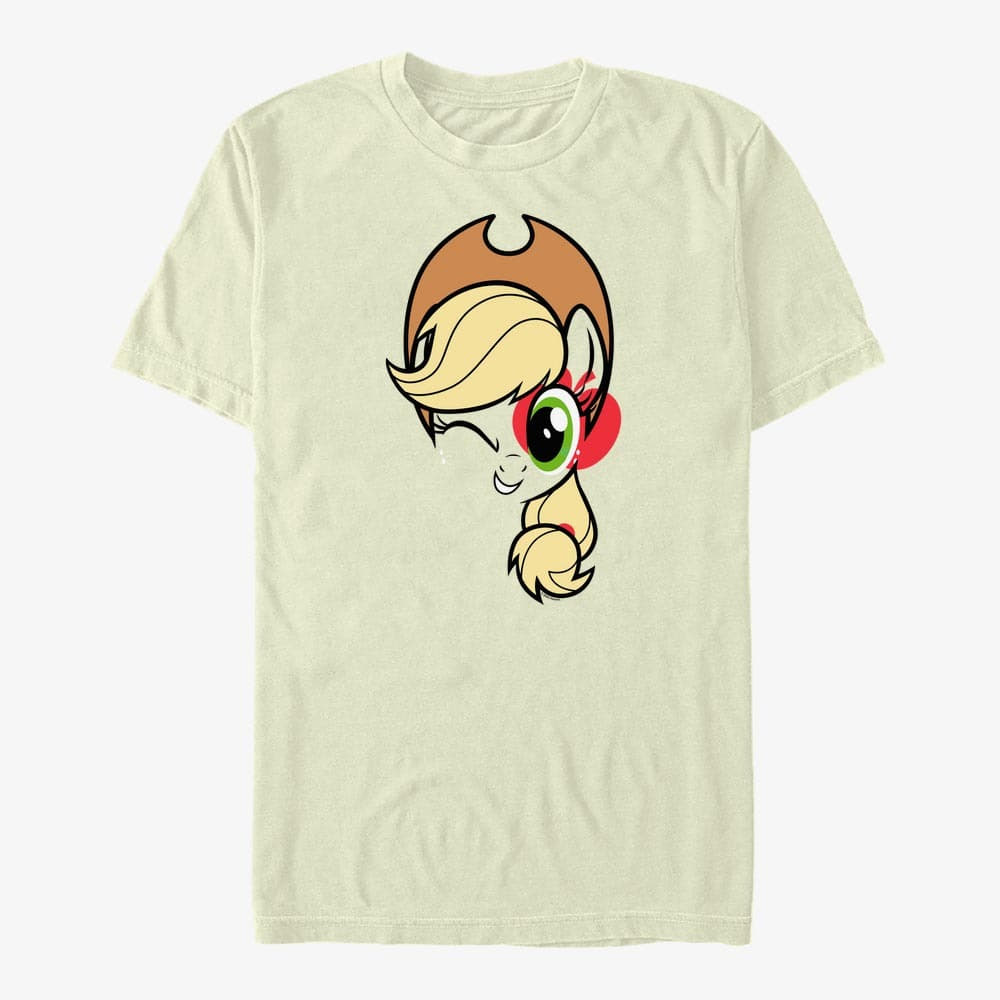 T-shirts Merch Hasbro Vault My Little Pony - Applejack Face Men's T-Shirt Natural