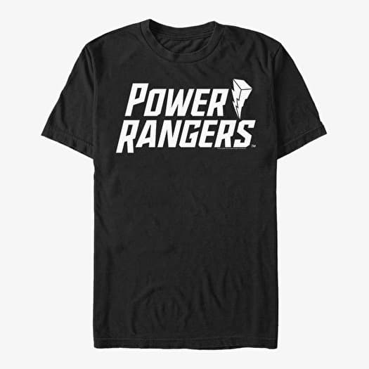 T-shirt Merch Hasbro Vault Power Rangers - Flat Power Logo Men's T-Shirt Black