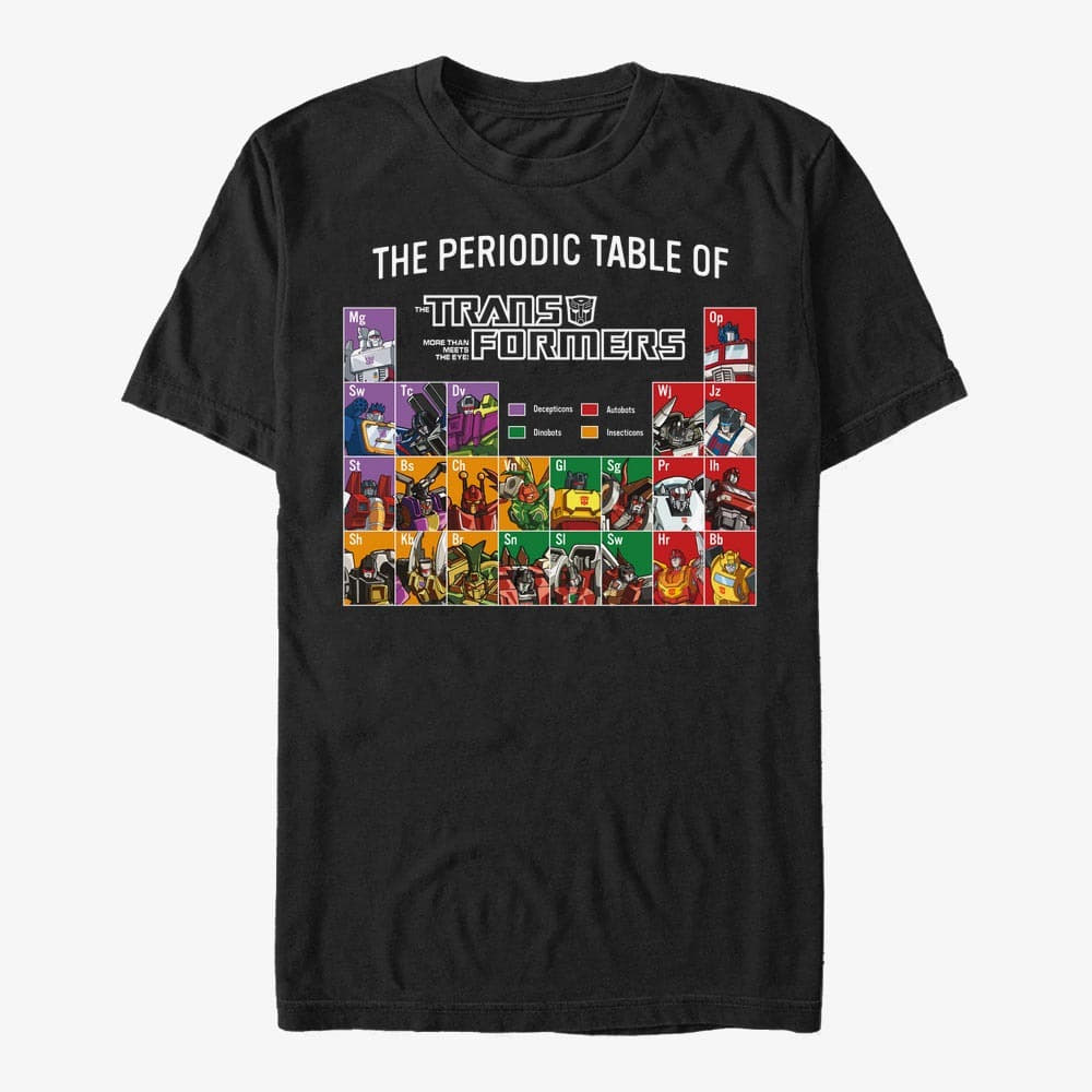 T-shirts Merch Hasbro Transformers - Periodic Transformers Men's T-Shirt Black