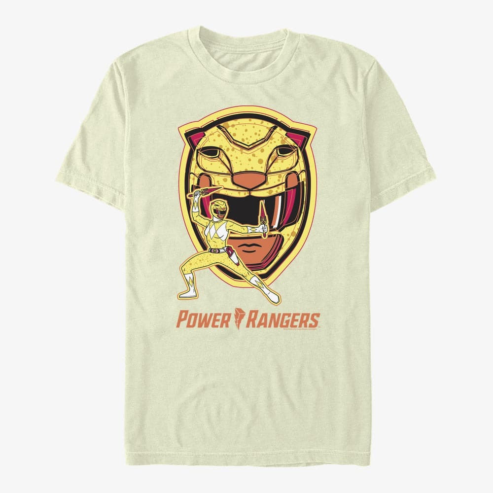 T-shirts Merch Hasbro Vault Power Rangers - Yellow Ranger Hero Men's T-Shirt Natural