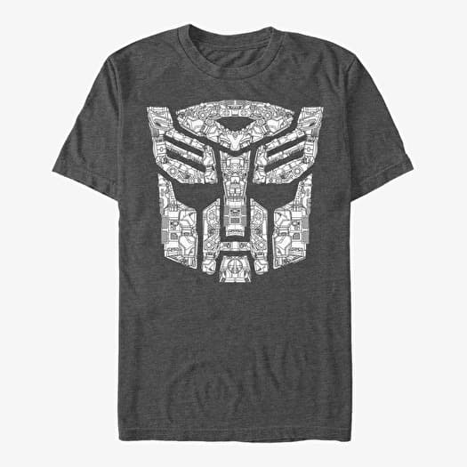 T-shirt Merch Hasbro Vault Transformers - Detail Autobot Symbol Men's T-Shirt Dark Heather Grey