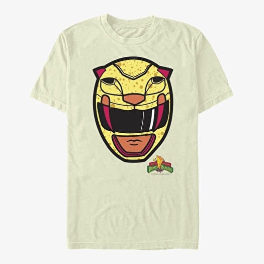T-shirt Merch Hasbro Vault Power Rangers - Big Face Yellow Men's T-Shirt Natural