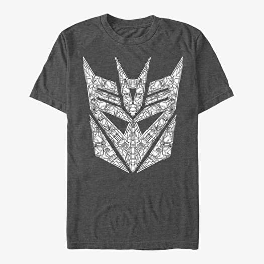 Μπλουζάκι Merch Hasbro Transformers - Detail Decepticon Symbol Men's T-Shirt Dark Heather Grey