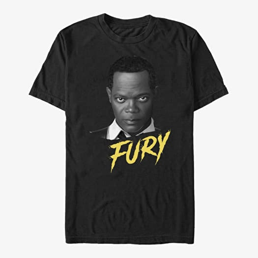 Tričko Merch Captain Marvel: Movie - Grey Fury Men's T-Shirt Black
