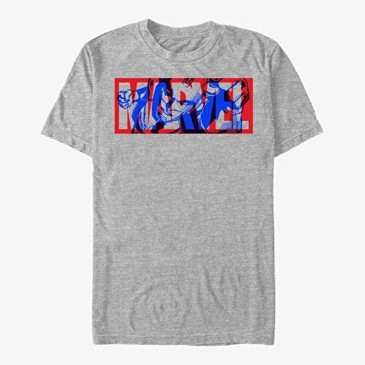 T-shirt Merch Marvel - Danvers Logo Men's T-Shirt Heather Grey