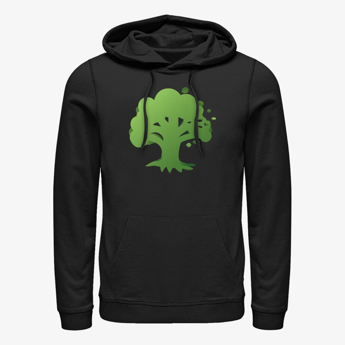 Mikiny Merch Magic: The Gathering - Green Mana Symbol Unisex Hoodie Black