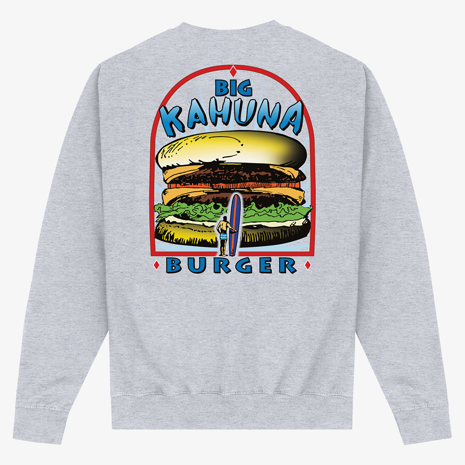 Felpe Merch Pulp Fiction - Big Kahuna Burger Unisex Sweatshirt Heather Grey
