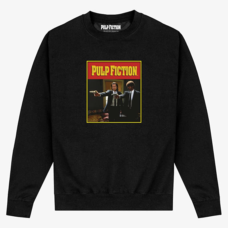 Sweatshirt Merch Pulp Fiction - Pulp Fiction Jules Unisex Sweatshirt Black