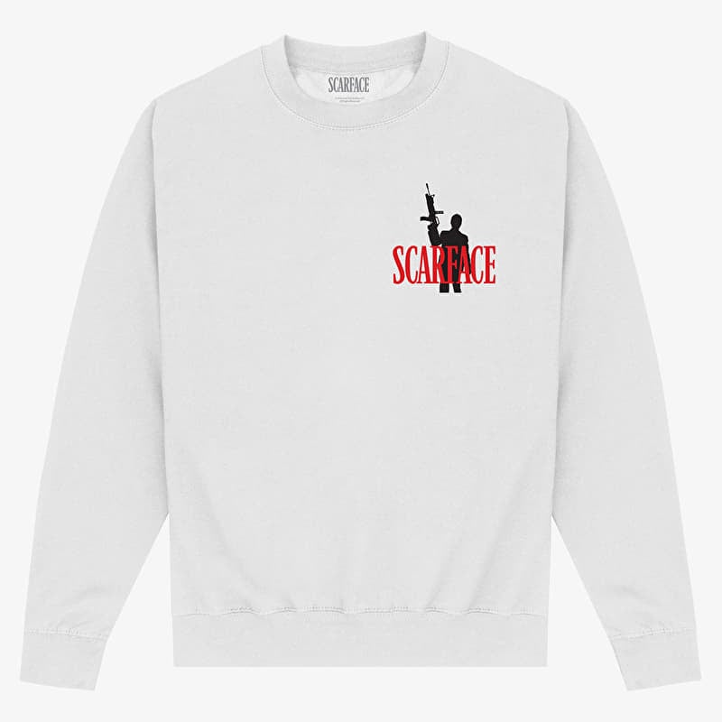 Sweatshirt Merch Scarface - Scarface Sunset Unisex Sweatshirt White
