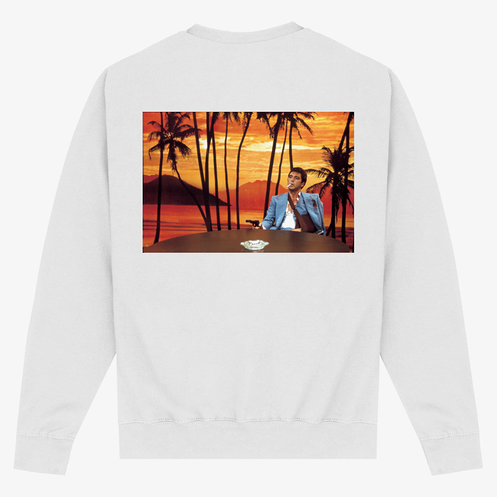 Felpe Merch Scarface - Scarface Sunset Unisex Sweatshirt White