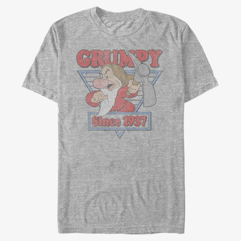 majice kratkih rukava Merch Disney Princesses - A Little Grumpy Unisex T-Shirt Heather Grey