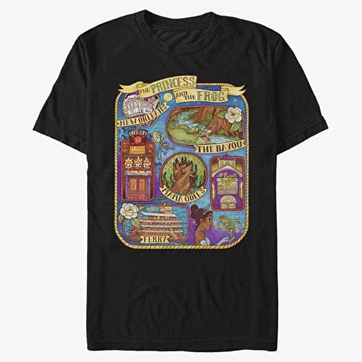 Black disney t shirt online