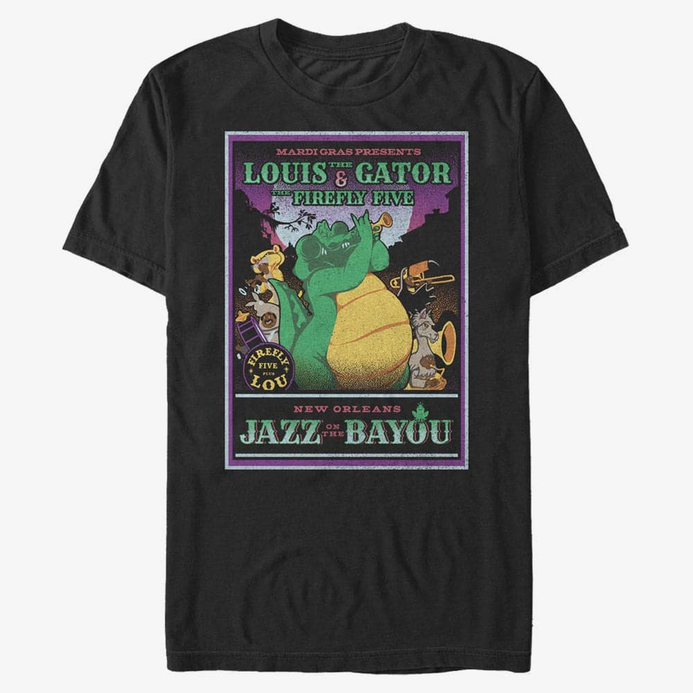 majice kratkih rukava Merch Disney The Princess & The Frog - Rockadile Unisex T-Shirt Black