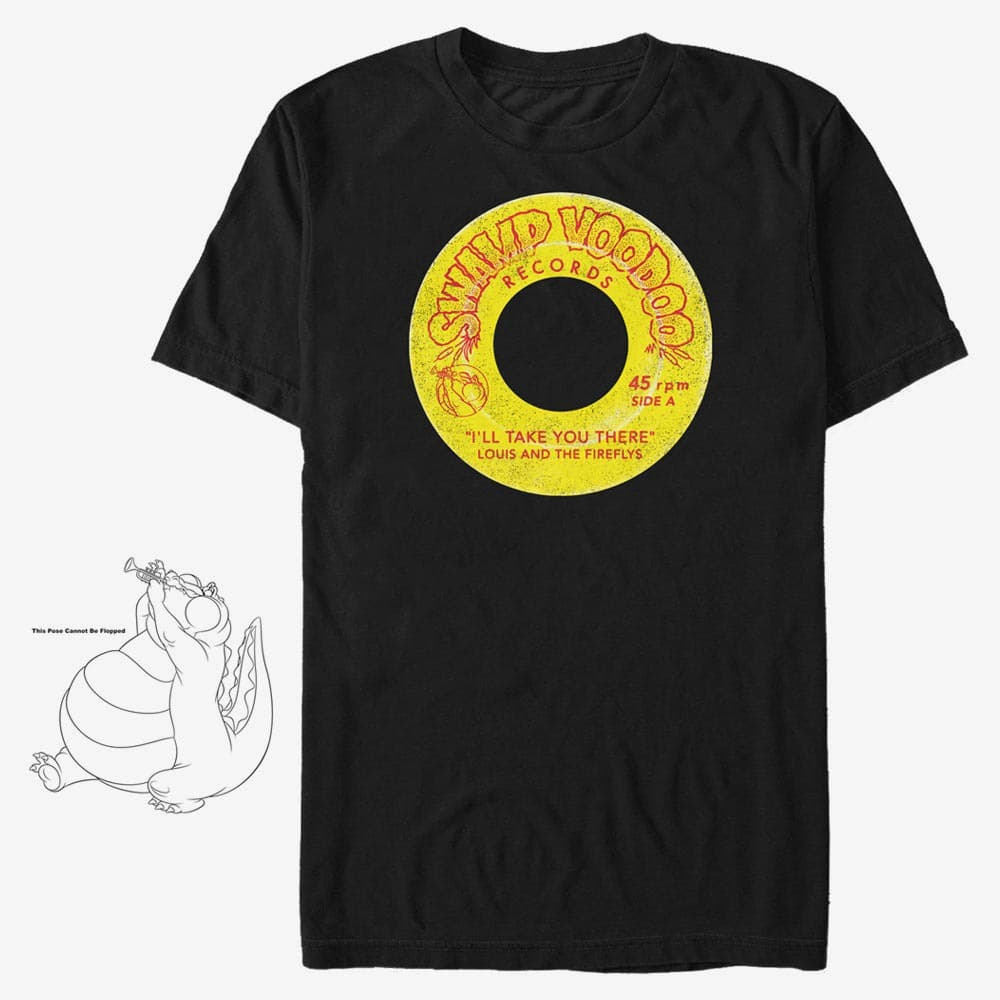 majice kratkih rukava Merch Disney The Princess & The Frog - Louis and the Fireflies Unisex T-Shirt Black
