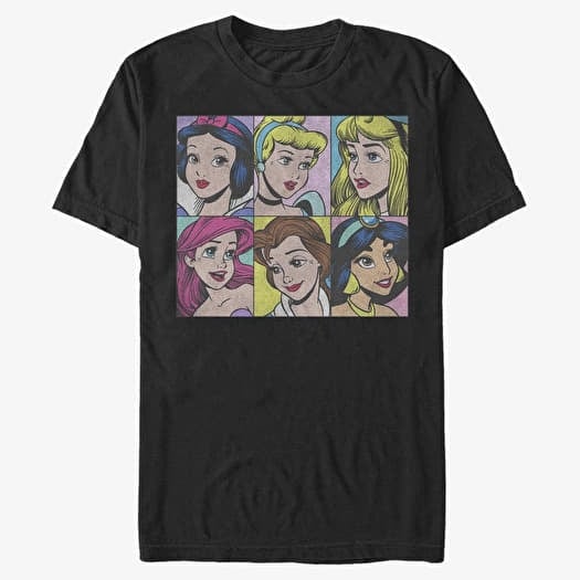T-shirt Merch Disney Princesses - Pop Princesses Unisex T-Shirt Black