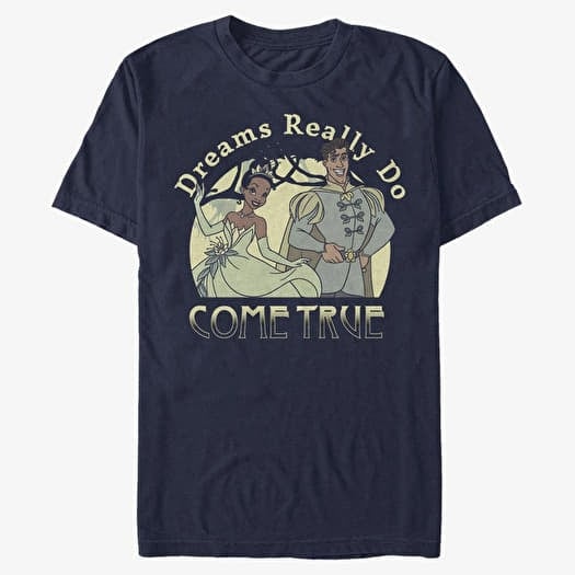 T-shirt Merch Disney The Princess & The Frog - Dreams Do Come True Unisex T-Shirt Navy Blue