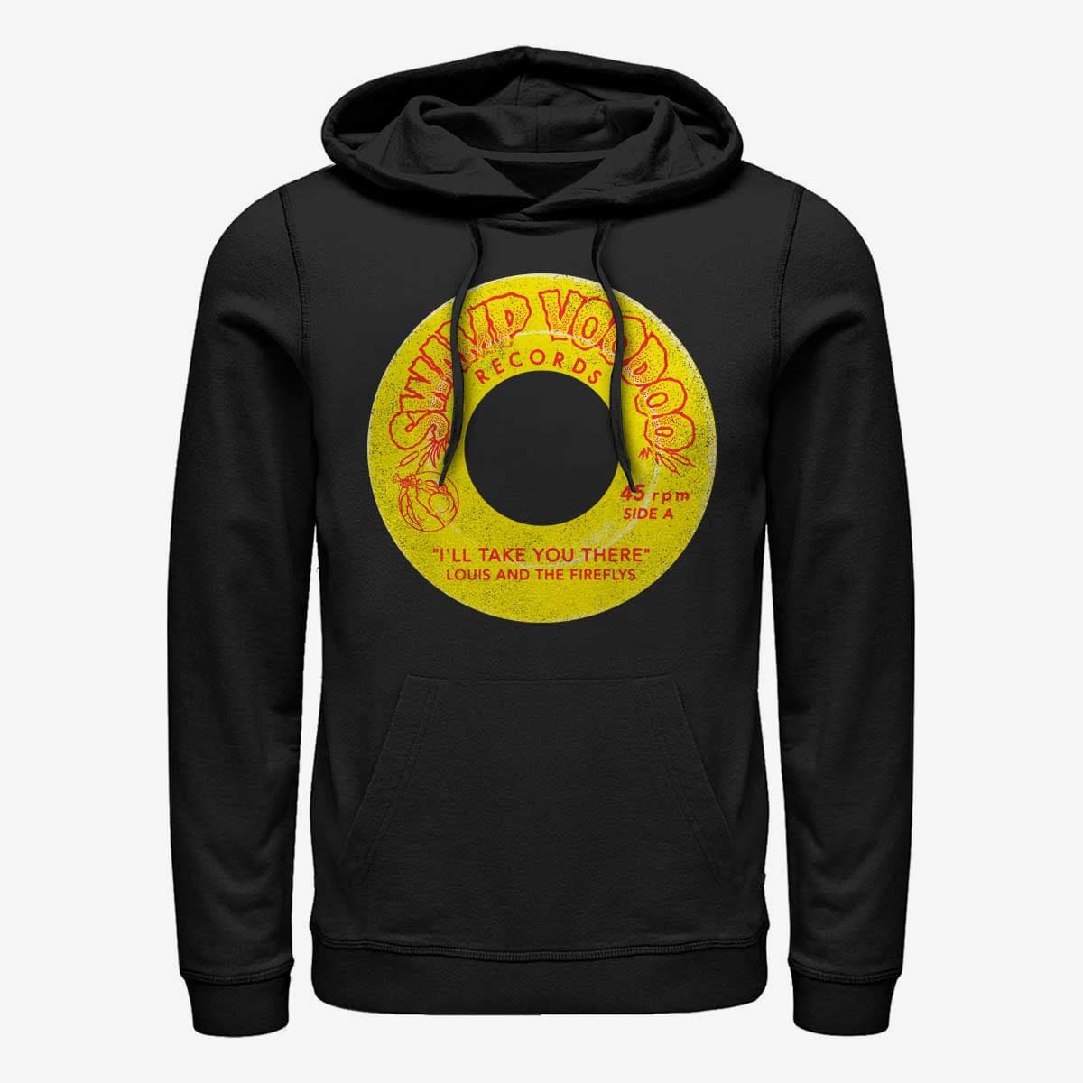 Dukserice Merch Disney The Princess & The Frog - Louis and the Fireflies Unisex Hoodie Black