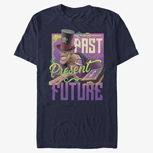 T-shirt Merch Disney The Princess & The Frog - Facilier Tarot Unisex T-Shirt Navy Blue