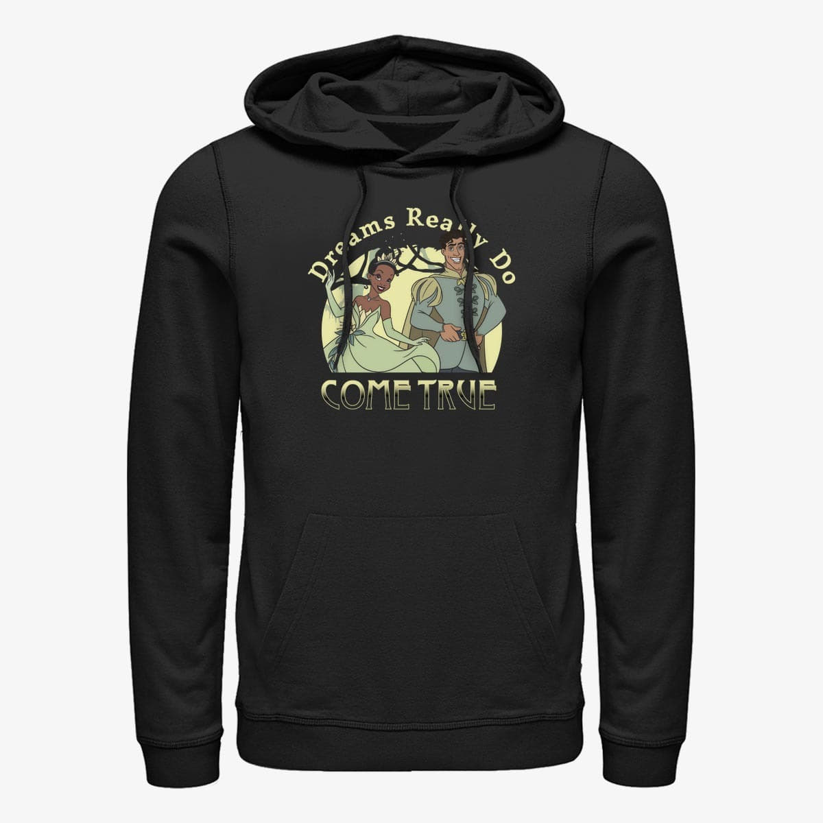 Dukserice Merch Disney The Princess & The Frog - Dreams Do Come True Unisex Hoodie Black