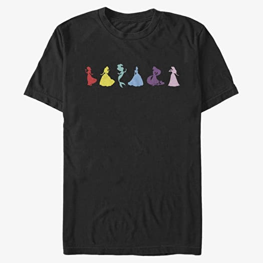 T-shirt Merch Disney Princess - Ditsy Princess Unisex T-Shirt Black