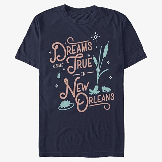 T-krekls Merch Disney The Princess & The Frog - New Orleans Unisex T-Shirt Navy Blue
