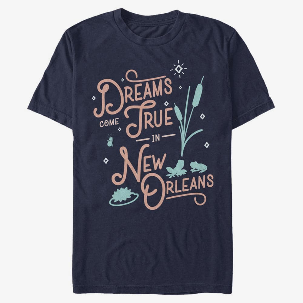 T-Shirts Merch Disney The Princess & The Frog - New Orleans Unisex T-Shirt Navy Blue