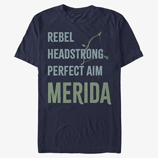 Tricou Merch Disney Princesses - List Merida Unisex T-Shirt Navy Blue