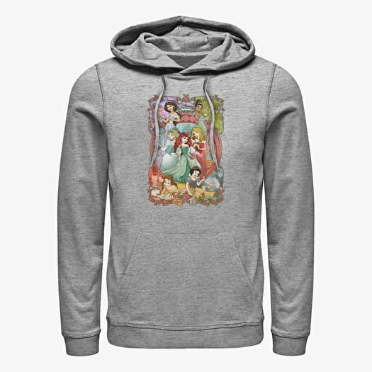 Mikina Merch Disney Princesses - Princess Power Unisex Hoodie Heather Grey