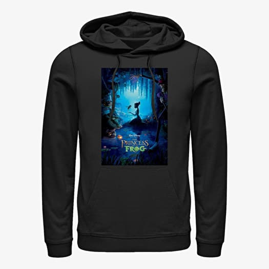 Mikina Merch Disney The Princess & The Frog - Frog Classic Poster Unisex Hoodie Black