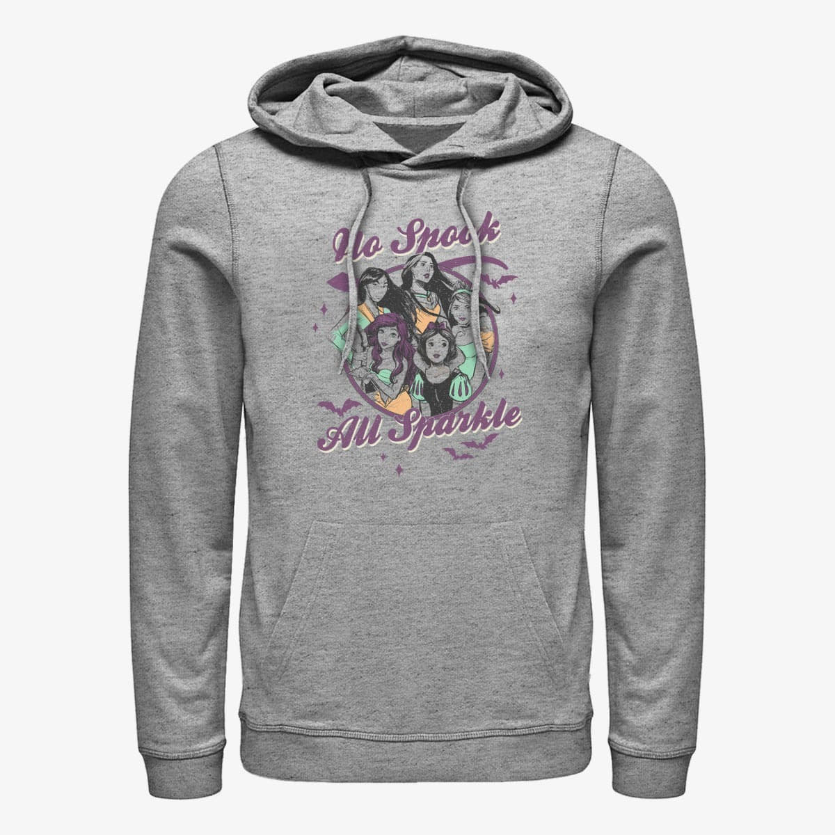 Dukserice Merch Disney Princess - All Treats Princesses Unisex Hoodie Heather Grey