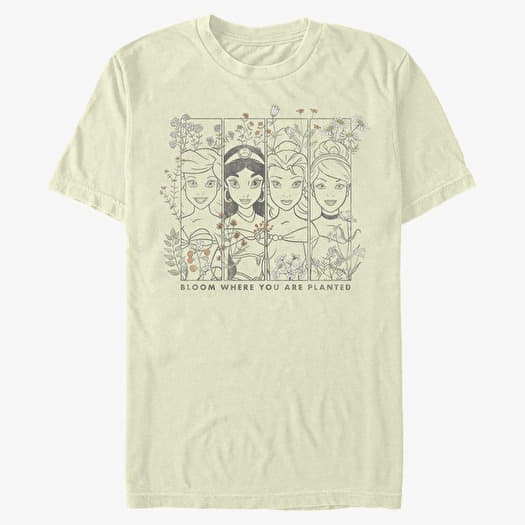 T-shirt Merch Disney Princesses - PRINCESSES FLORAL Unisex T-Shirt Natural