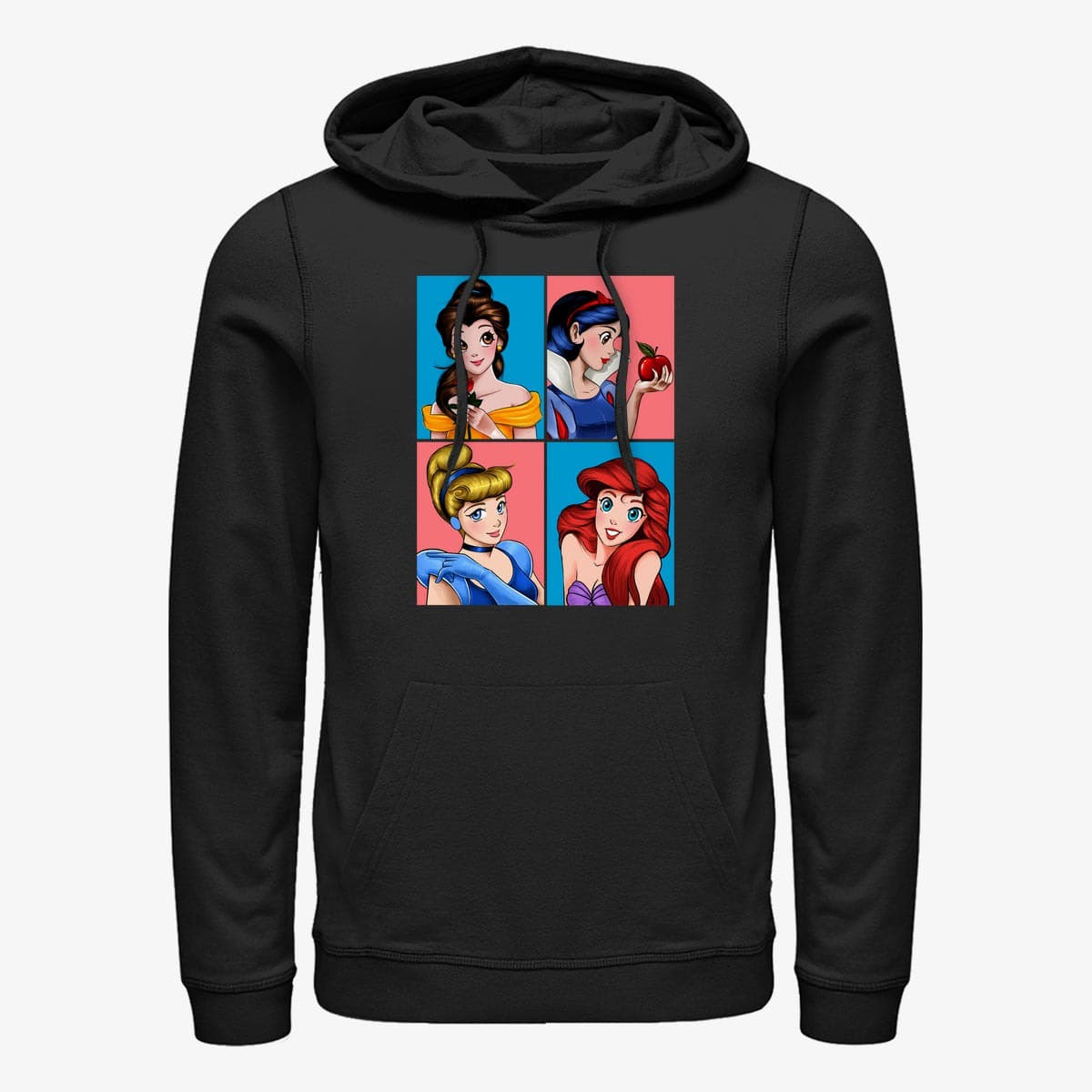 Mikiny Merch Disney Princess - Princesses Unisex Hoodie Black