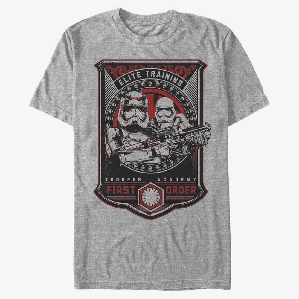 T-shirts Merch Star Wars: Episode 7 - Elite Trained Unisex T-Shirt Heather Grey