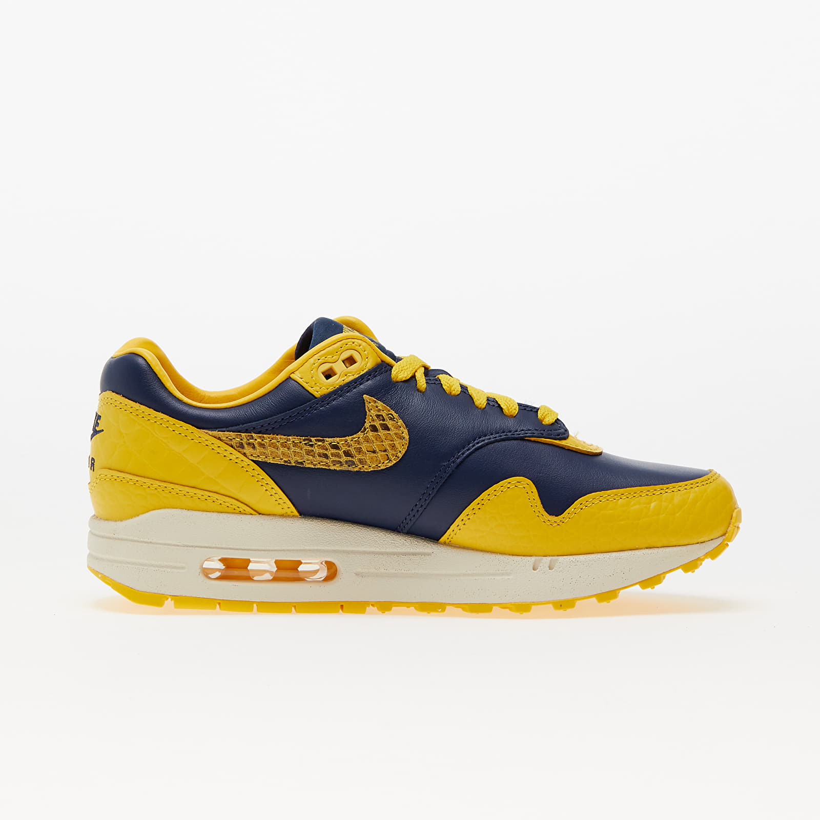 Sneakers und Schuhe fur Frauen Nike W Air Max 1 Premium Midnight Navy Varsity Maize Natural Queens