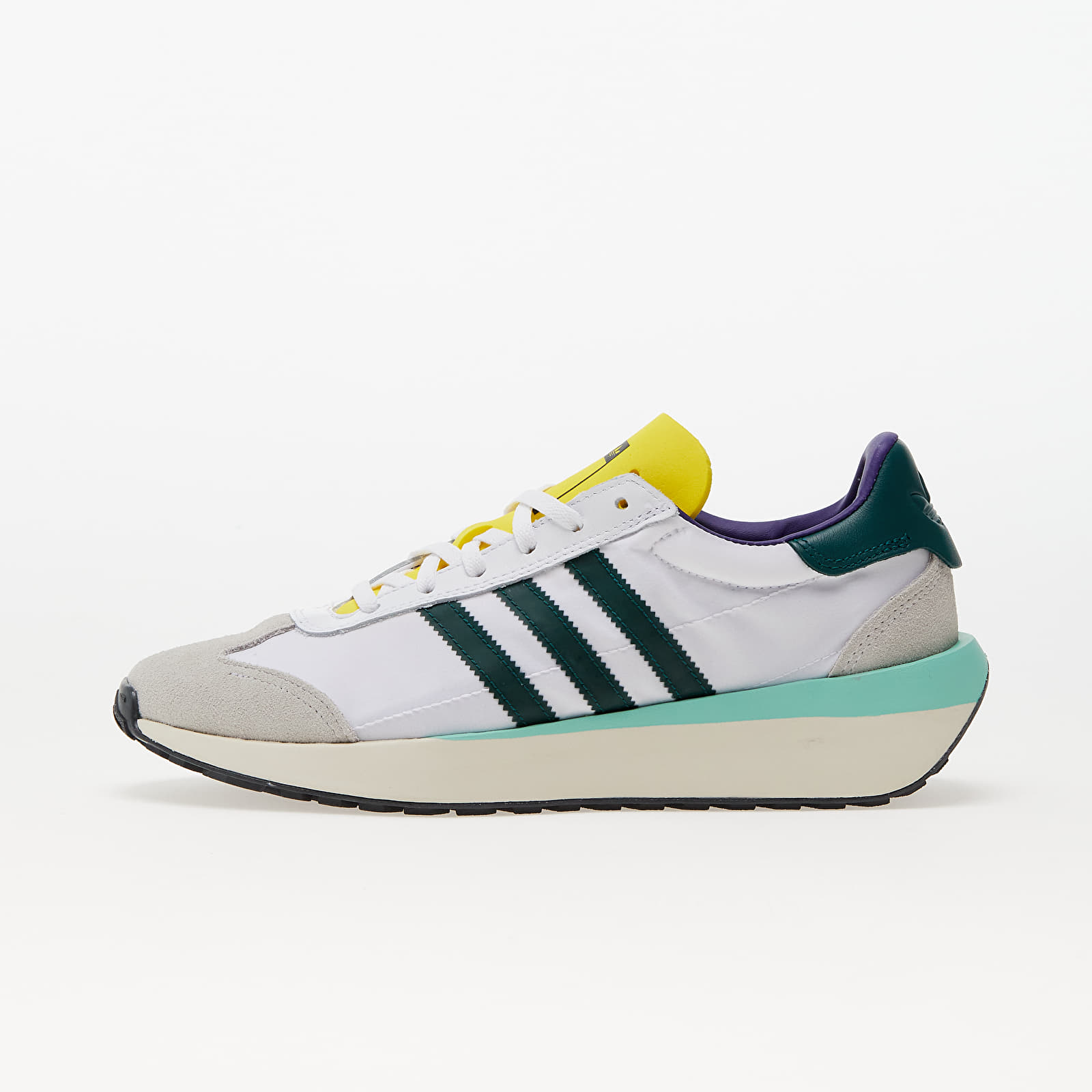 Herensneakers en -schoenen adidas Country Xlg Ftw White/ Collegiate Green/ Yellow