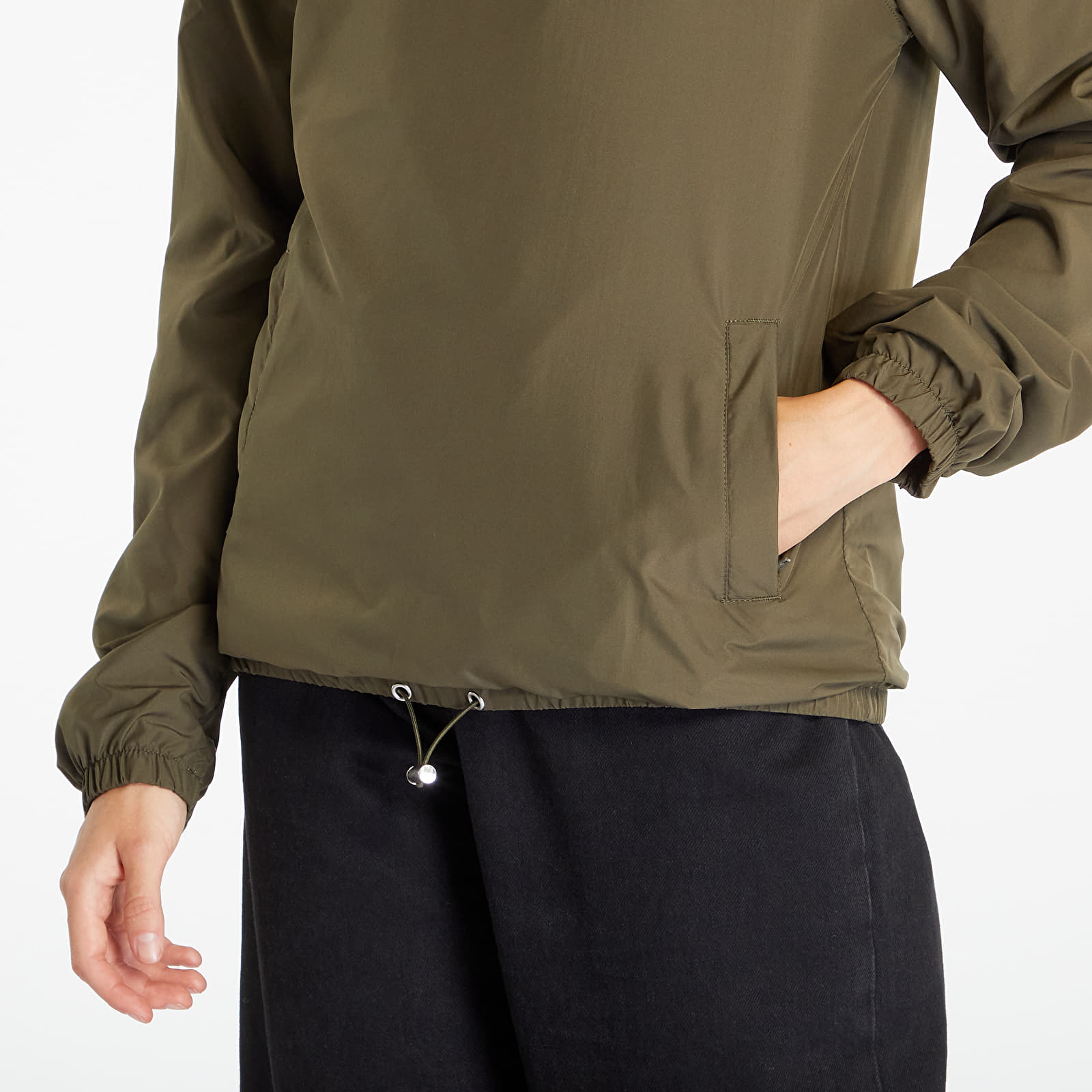 Jacken Urban Classics Ladies Basic Pull Over Jacket Dark Olive