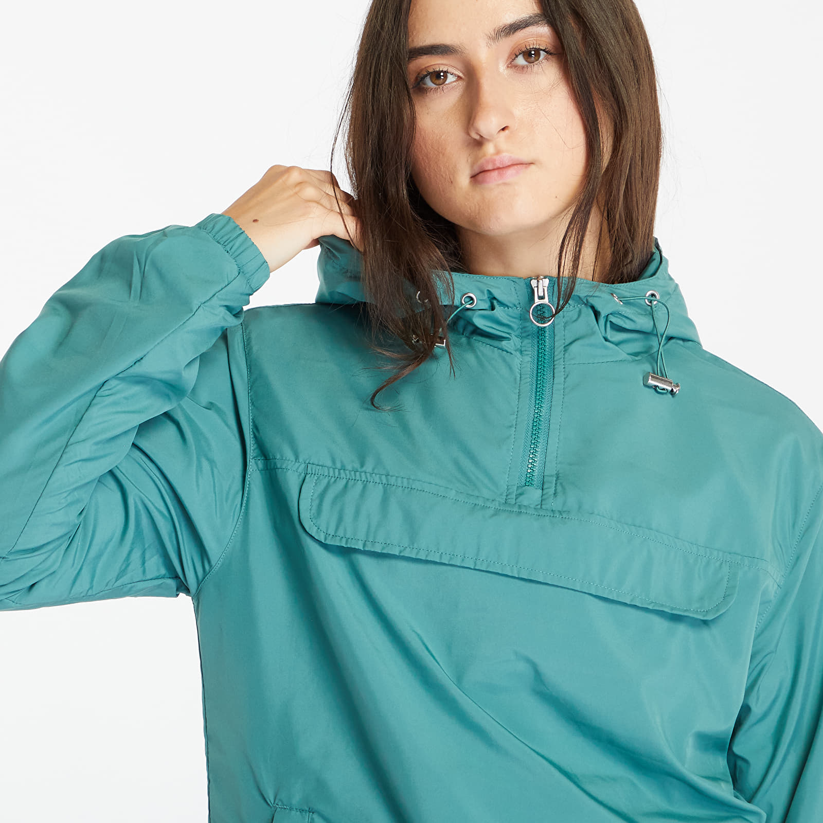 Jacken Urban Classics Ladies Basic Pull Over Jacket Pale Leaf