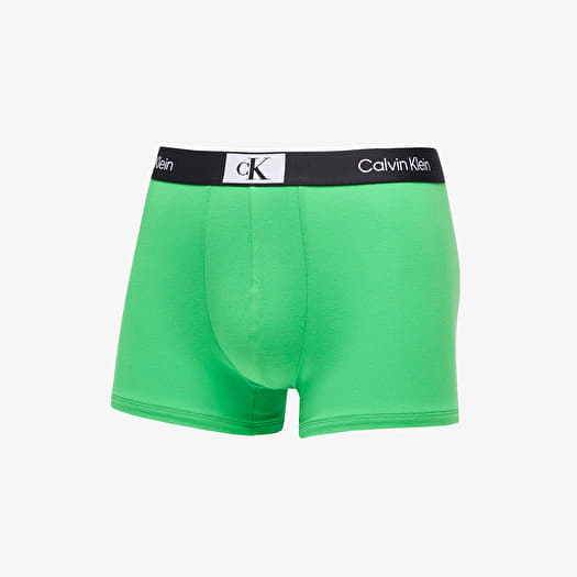 Boxer shorts Calvin Klein 96 Cotton Trunk 3 Pack Island Green Black Fuschia Rose Queens