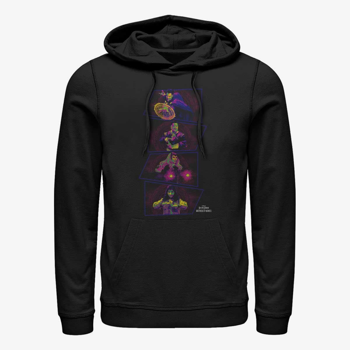 Dukserice Merch Marvel Doctor Strange in the Multiverse of Madness - Panel Group Shot Unisex Hoodie Black